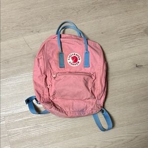 Fjallraven Pink and Blue Backpack